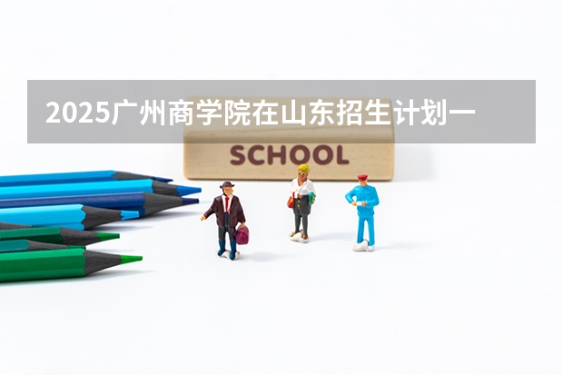 2025广州商学院在山东招生计划一览表