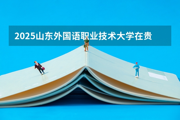 2025山东外国语职业技术大学在贵州招生计划一览表