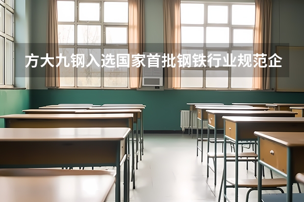 方大九钢入选国家首批钢铁行业规范企业：向高向智向绿绘就新图景
