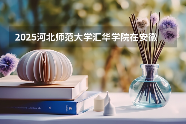2025河北师范大学汇华学院在安徽招生计划预测