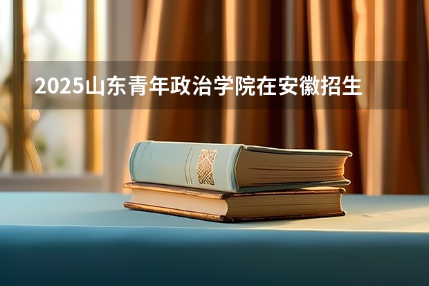 2025山东青年政治学院在安徽招生计划预测