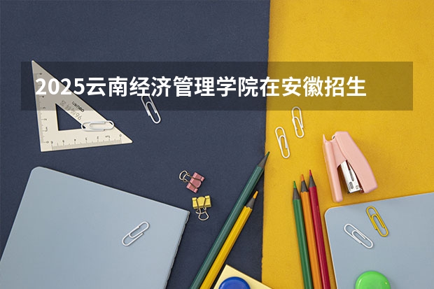 2025云南经济管理学院在安徽招生计划预测