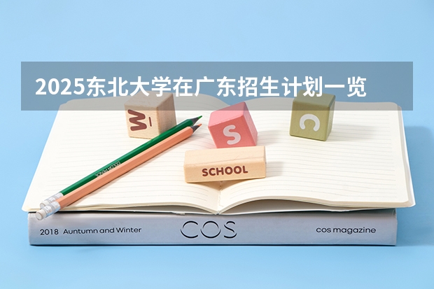 2025东北大学在广东招生计划一览表