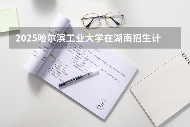 2025哈尔滨工业大学在湖南招生计划一览表