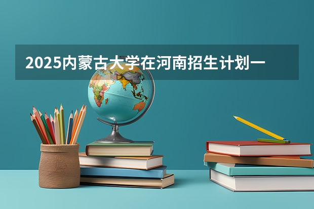 2025内蒙古大学在河南招生计划一览表