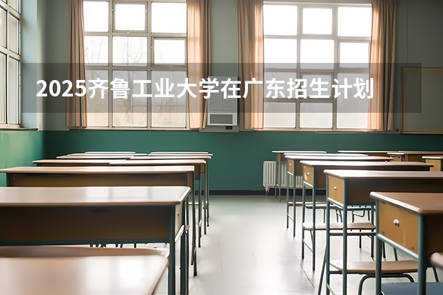 2025齐鲁工业大学在广东招生计划一览表