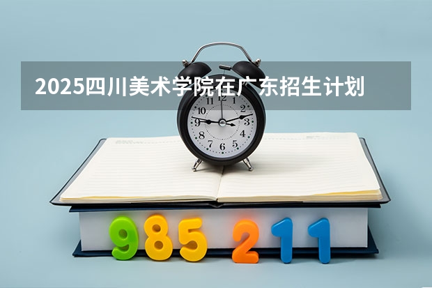 2025四川美术学院在广东招生计划一览表