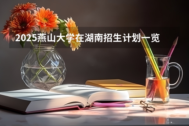 2025燕山大学在湖南招生计划一览表