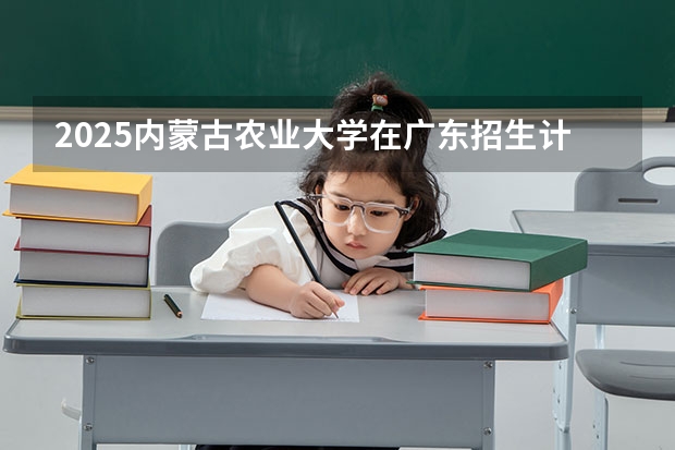 2025内蒙古农业大学在广东招生计划一览表