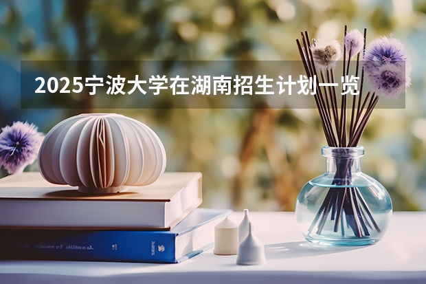2025宁波大学在湖南招生计划一览表