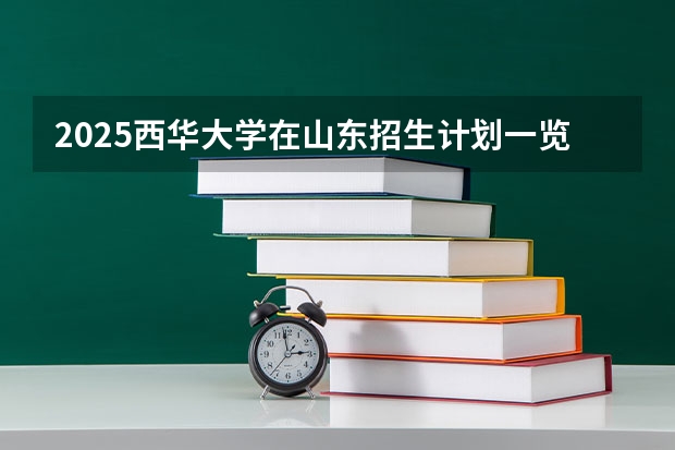 2025西华大学在山东招生计划一览表
