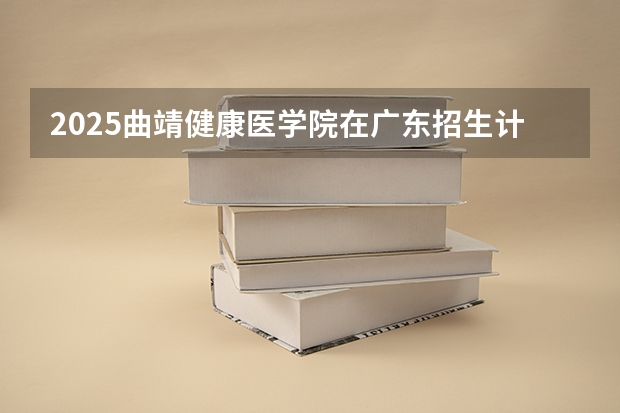 2025曲靖健康医学院在广东招生计划一览表