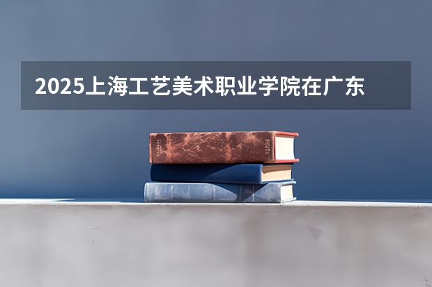 2025上海工艺美术职业学院在广东招生计划一览表