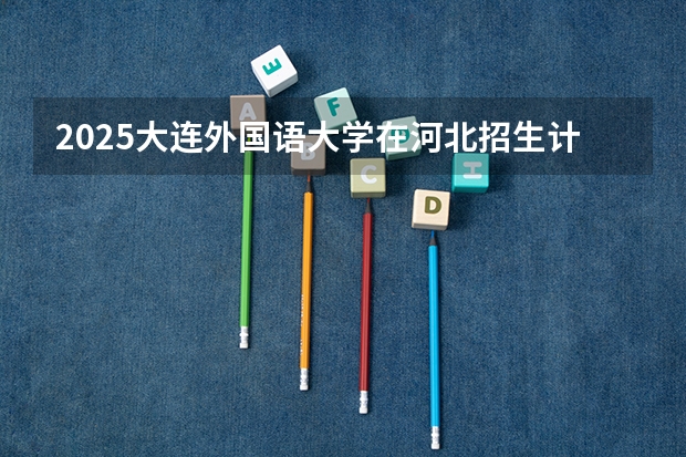 2025大连外国语大学在河北招生计划一览表