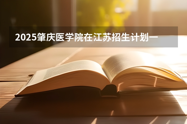 2025肇庆医学院在江苏招生计划一览表