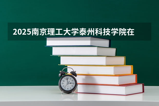 2025南京理工大学泰州科技学院在河北招生计划一览表