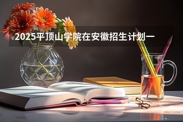 2025平顶山学院在安徽招生计划一览表
