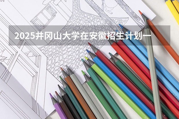 2025井冈山大学在安徽招生计划一览表