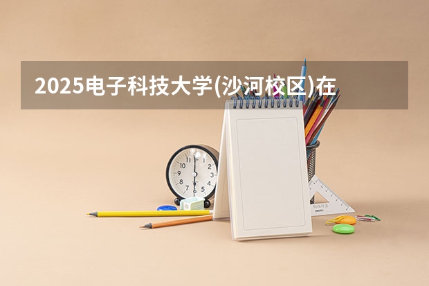 2025电子科技大学(沙河校区)在河北招生计划一览表