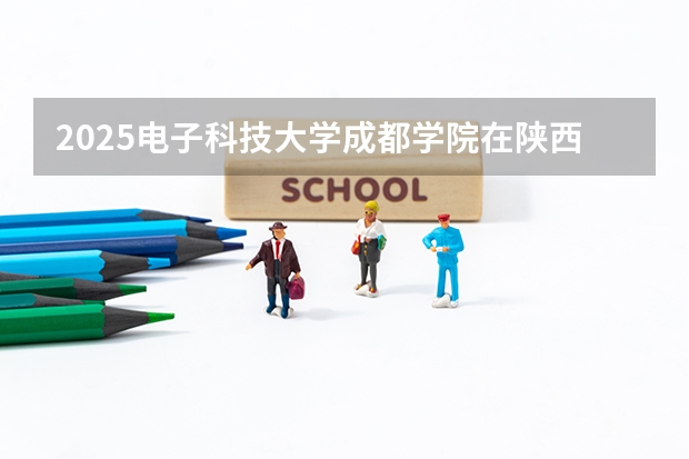 2025电子科技大学成都学院在陕西招生计划一览表