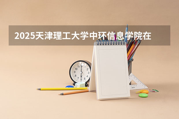 2025天津理工大学中环信息学院在陕西招生计划一览表
