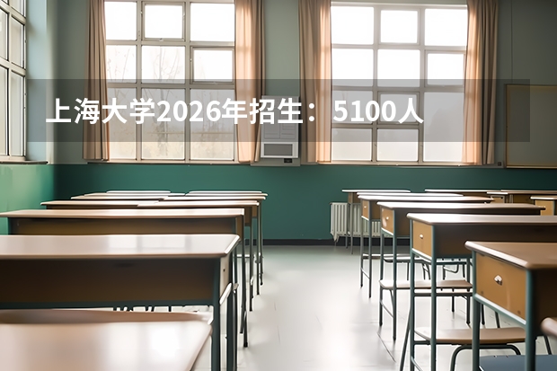 上海大学2026年招生：5100人，新增“机器人工程”，上海考生选科及录取位次
