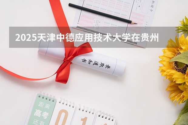 2025天津中德应用技术大学在贵州招生计划一览表