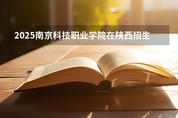 2025南京科技职业学院在陕西招生计划一览表