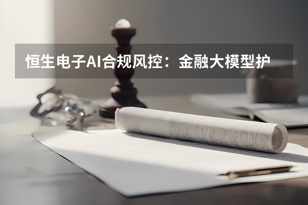 恒生电子AI合规风控：金融大模型护航券商出海与降本增效