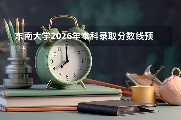 东南大学2026年本科录取分数线预估及新生入学全流程指南