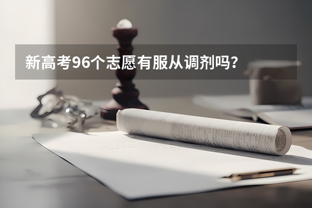 新高考96个志愿有服从调剂吗？