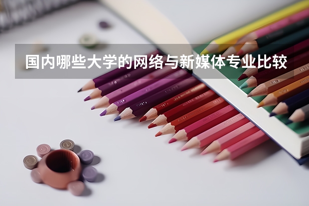 国内哪些大学的网络与新媒体专业比较好？