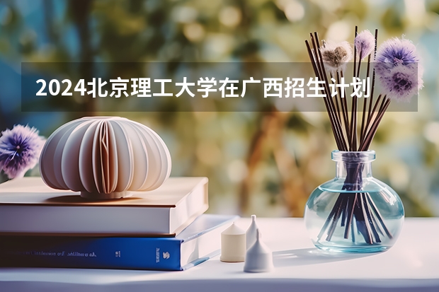 2024北京理工大学在广西招生计划表