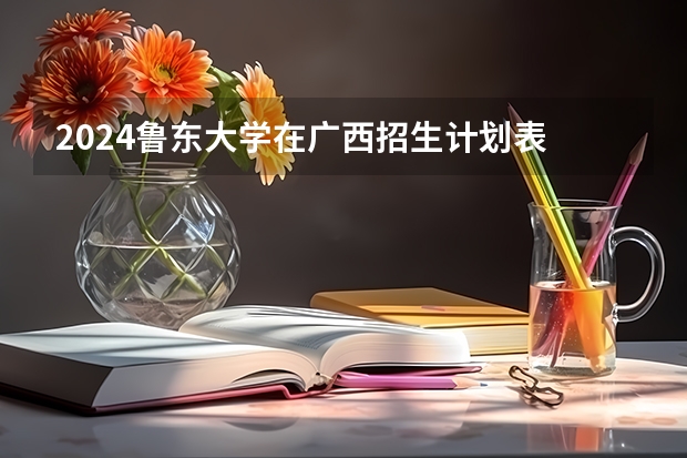 2024鲁东大学在广西招生计划表