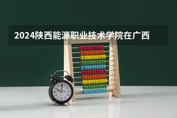 2024陕西能源职业技术学院在广西招生计划表