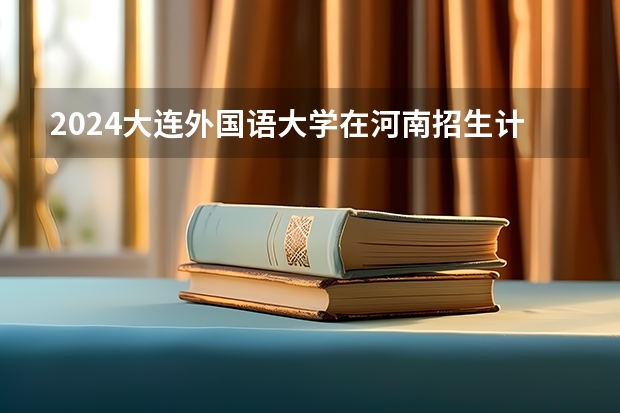 2024大连外国语大学在河南招生计划表